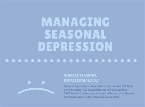 Infographic Managing Seasonal Depression The Hawk Eye