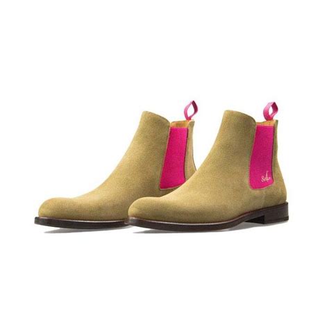 Discover tough women's chelsea boots at dr. Serfan Chelsea Boot Damen Wildleder Beige Pink in 2020 ...