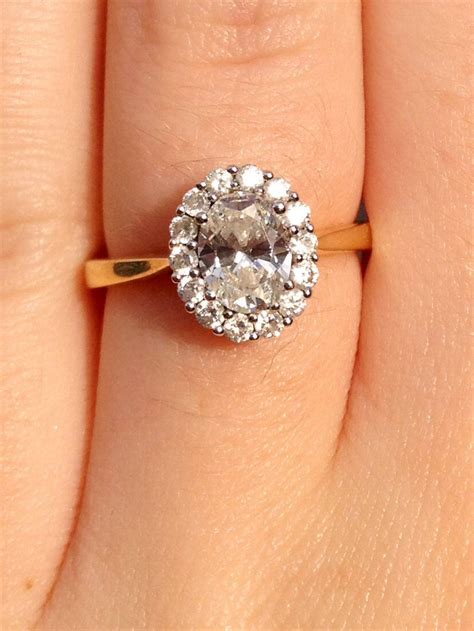 The marcy ring is a vintage engagement ring circa 1930. Pin by Brittany Montgomery on WEDDING | Antique engagement rings vintage, Cluster engagement ...