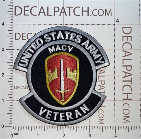 Us Army Macv Military Assistance Command Vietnam Veteran Patch Decal