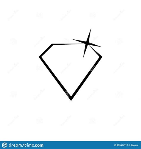 Icono Del Logotipo Del Diamante Abstracto Aislado En Fondo Blanco