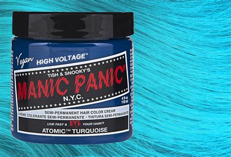 Atomic Turquoise Manic Panic High Voltage Classic Cream Hair Colour