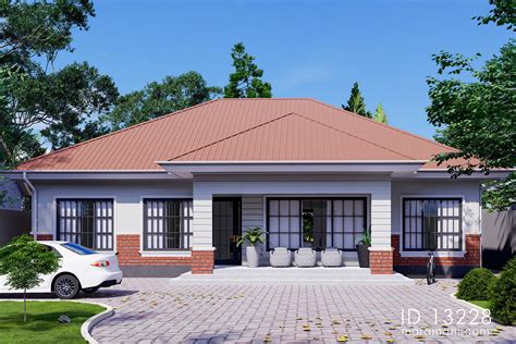 A 3 Bedroom With 2 Bathroom House Design Id 13228 Plan By Maramani