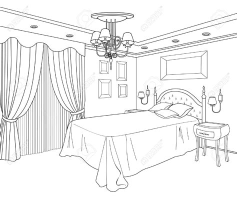 Bedroom Sketch At Explore Collection Of Bedroom Sketch