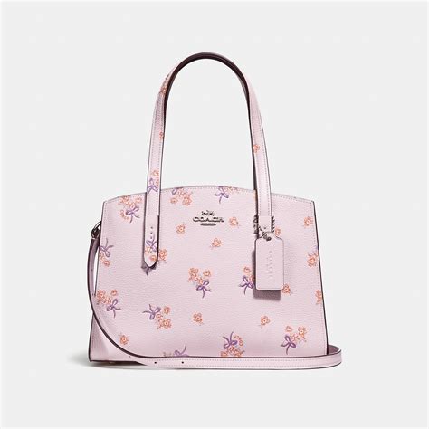 Coach Charlie Carryall 28 With Floral Bow Print Womens Designer