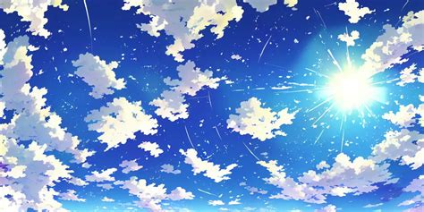 Beautiful Anime Sky By Shinkai Makoto 360° Panorama Stable Diffusion