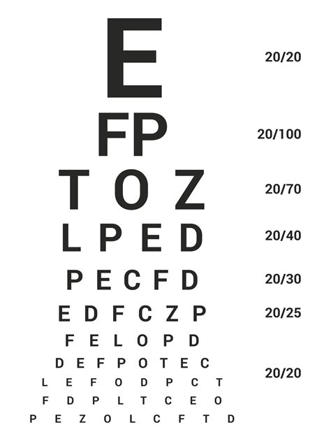 Get Printable Eye Chart Pdf  Printables Collection