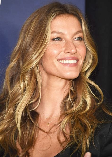 She recommends spritzing a little volumising spray on the roots of damp hair and combing. Gisele Bundchen Hair Color 2017 - Celebrity Hair Color Guide