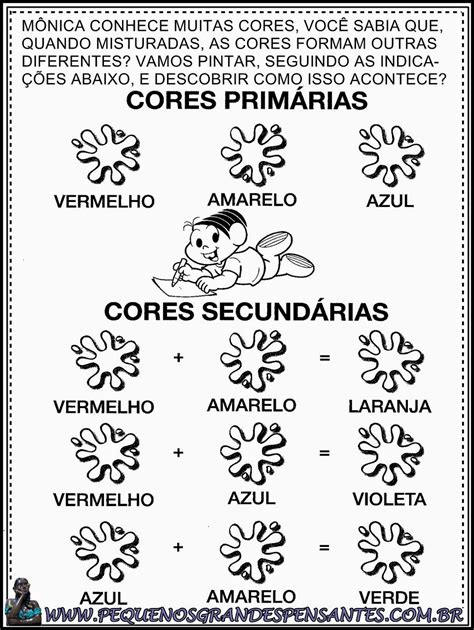 Atividades Cores Primárias E Secundárias 6o Ano Com Gabarito