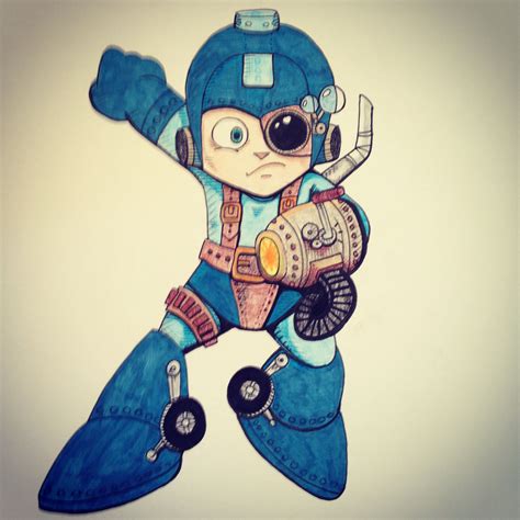 Steampunk Megaman Cartoonist Art Vault Boy