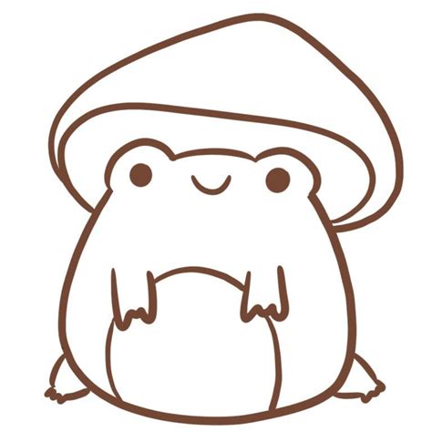 How To Draw A Mushroom Frog Easy Beginner Guide Frog Drawing