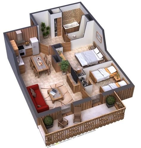 Amazing 3d Floor Plan Design Ideas To See More Visit👇 Bedroom House