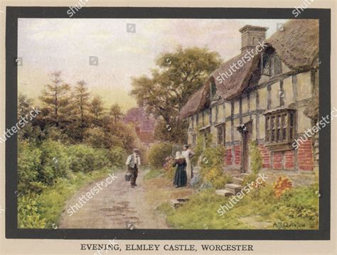 Cottage Elmley Castle Worcestershire 1912 Editorial Stock Photo Stock