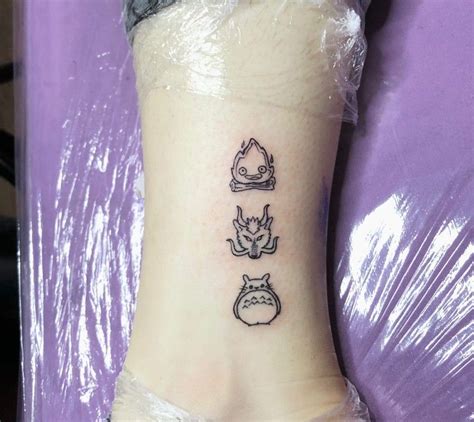 Tatuaje Studio Ghibli Tattoo Studio Ghibli Tattoo Hayao Miyazaki Calcifer Haku Totoro