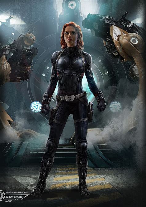 Artstation Avengers Endgame Black Widow Time Travel Suit Aleksi
