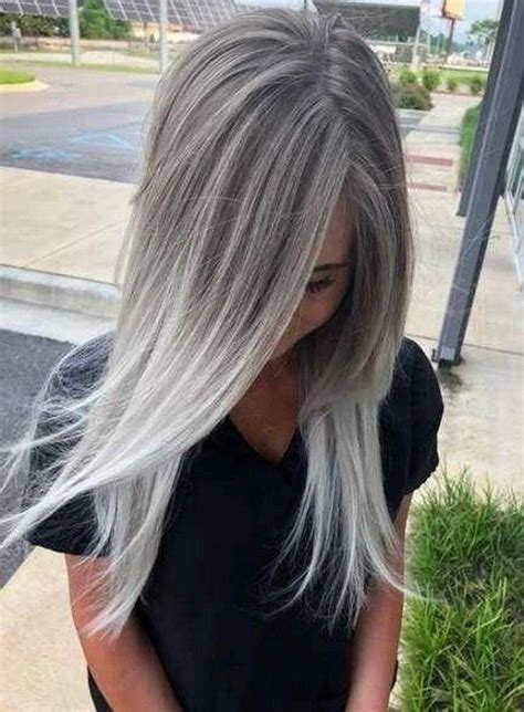 Gorgeous Balayage Highlights Hair Color For Housedecor Silver Blonde Hair Roots