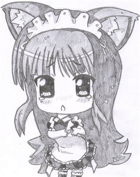 Chibi Kawaii Chibi Anime Chibi Kitten Drawing Anime People Girls