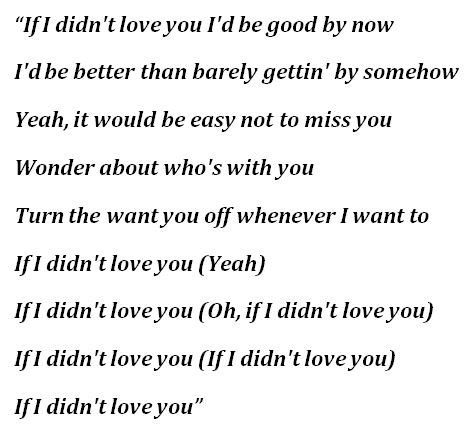 If I Didnt Love You By Jason Aldean And Carrie Underwood Song