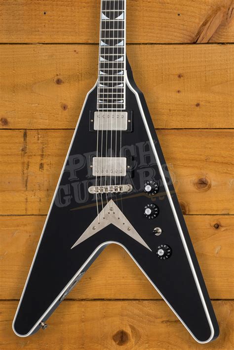 Gibson Custom Dave Mustaine Flying V Exp Limited Edition Ebony Vos