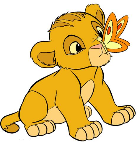 Baby Simba And A Butterfly By Crossovercreteor On Deviantart Simba Et