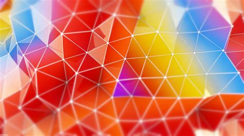 Wallpaper Abstract Colorful Triangles 4k Abstract 1010