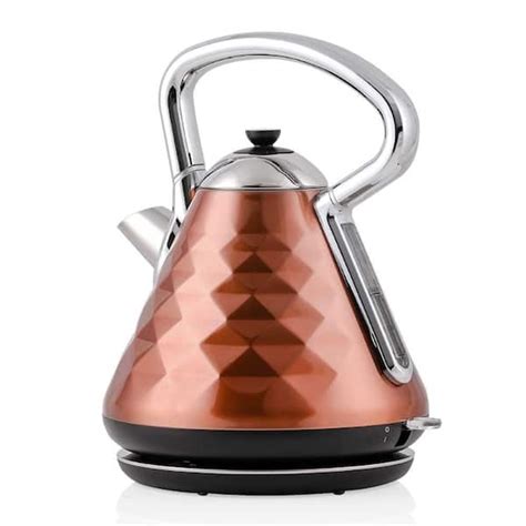 Ovente Cleo Collection 71 Cup Copper Electric Kettle With Boil Dry