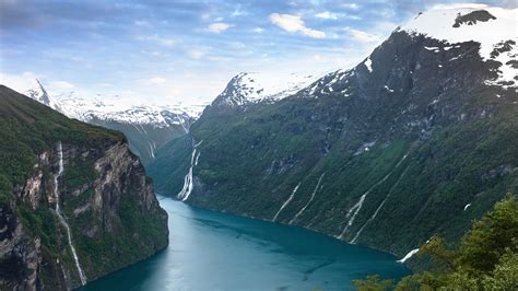 Wallpaper Landscape Mountains Lake Nature Norway River Fjord