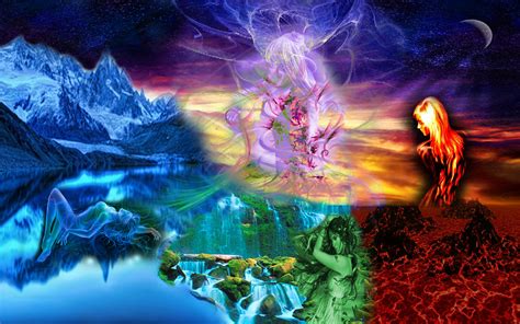 4 elements girls wpc 280 1280 x 800 wallpapers mobile9 earth air fire water earth wind