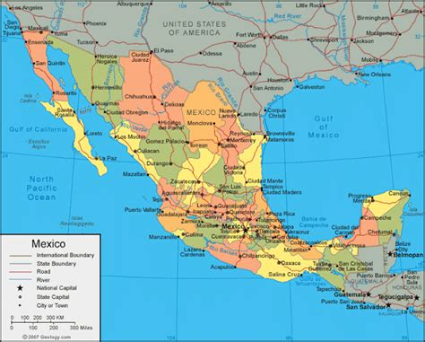 Mexico Mapas GeogrÁficos De Mexico Mundo Hispánico™ Mexico Map