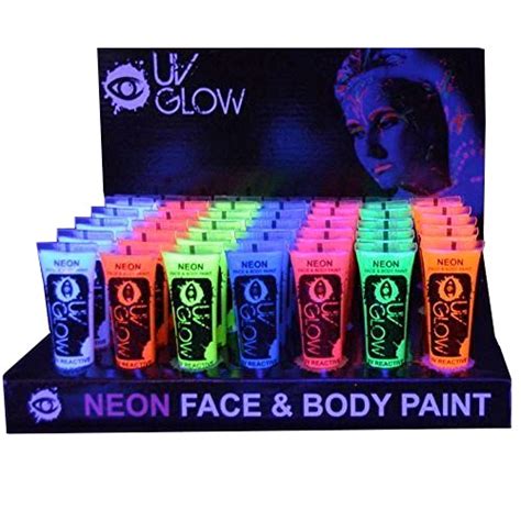 Uv Glow Blacklight Neon Face And Body Paint 0 34oz Case Of 96 Makeup Sets