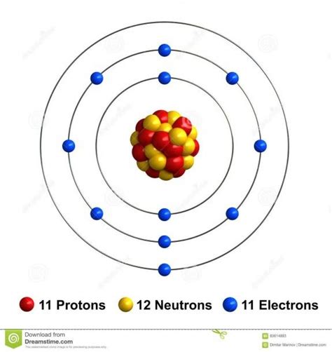 Bohr Diagram Of Sodium Atom Model Atom Diagram Atom Model Project