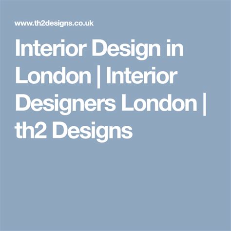 Interior Design In London Interior Designers London Th2 Designs