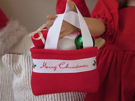 American Girl 18 Doll Size Christmas Purse Tote Bag