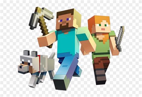 Download High Quality Minecraft Logo Clipart Friendly Character