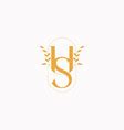 Elegant Sd Letter Linked Monogram Logo Design Vector Image