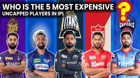 IPL Unveiling The Top Most Expensive Uncapped Players In IPL Auction History