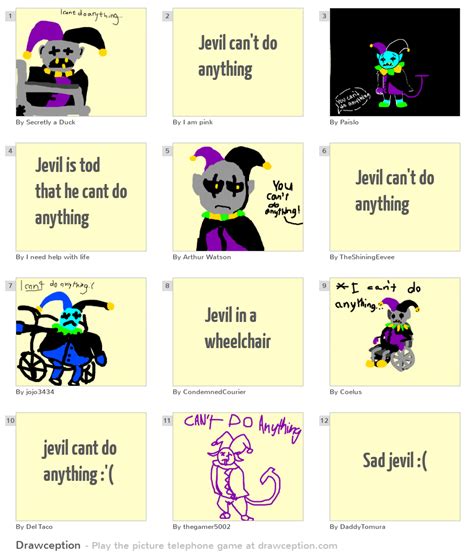 Jevil Cant Do Anything Drawception