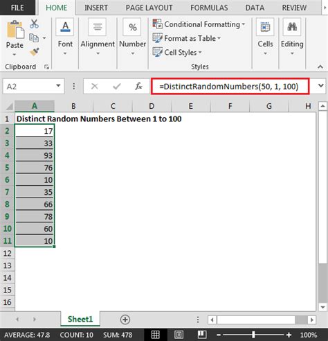 Random Numbers Generator Without Repeat Numbers Using Vba In Microsoft