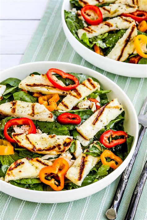 Grilled Halloumi Salad Kalyns Kitchen Less Meat More Veg