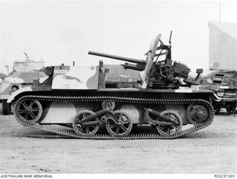 A Side View Of The Two Pounder Anti Tank Gun Carrier Which Was Designed