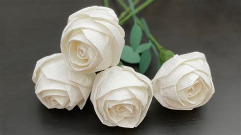 Tissue Paper Flowers Very Easy Paper Rose Flower Rose Flowers