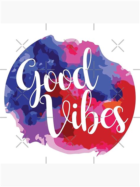 Good Vibes Circle Canvas Print By Designs111 Redbubble