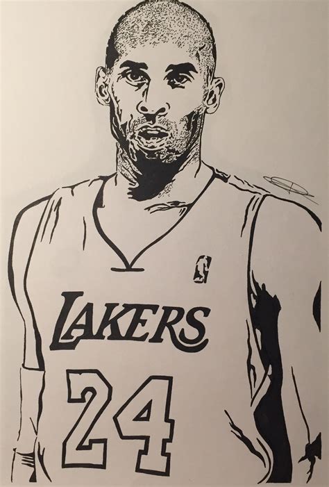 How To Draw Kobe Bryant Step By Step at Drawing Tutorials