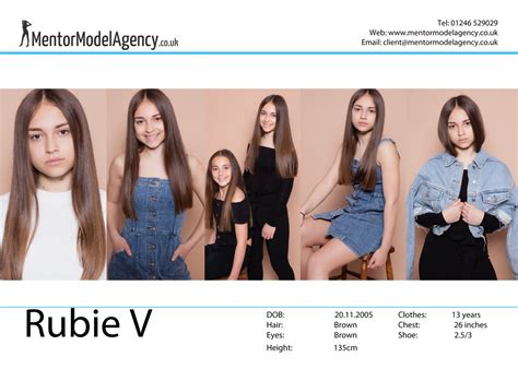 Rubie V Mentor Model Agency Sheffield