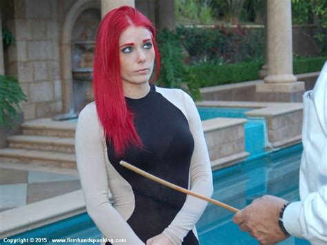 Best Spanking Blogs Caning Poolside Tests Alison Miller’s Bottom To The Limit