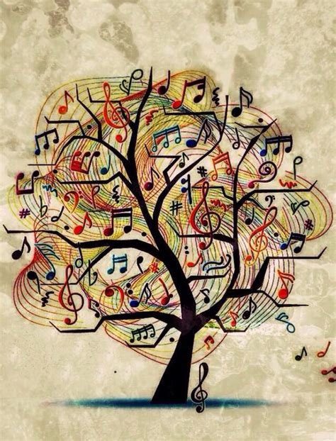 Musical Branches Music Tree Music Art Musical Art