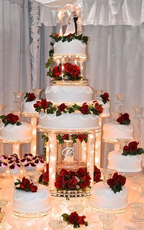 Wedding Cake Red Quince Decorations Extravagant Wedding Cakes