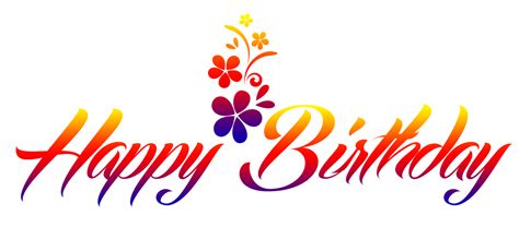 Happy Birthday Png Vector Images With Transparent Bac