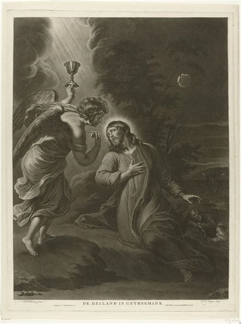Christ In The Garden Of Gethsemane Charles Howard Hodges After Peter