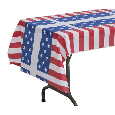 Red White And Blue Table Cover Kitchen And Dining Linens